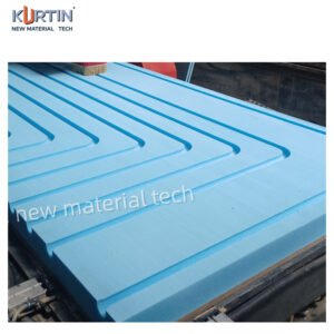Customized Grooved Extruded Polystyrene Sheets XPS Blue Color Board Heat Insulation Materials