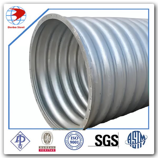 Customized Size for Galvanized Corrugated Steel Metal Culvert Steel Pipe