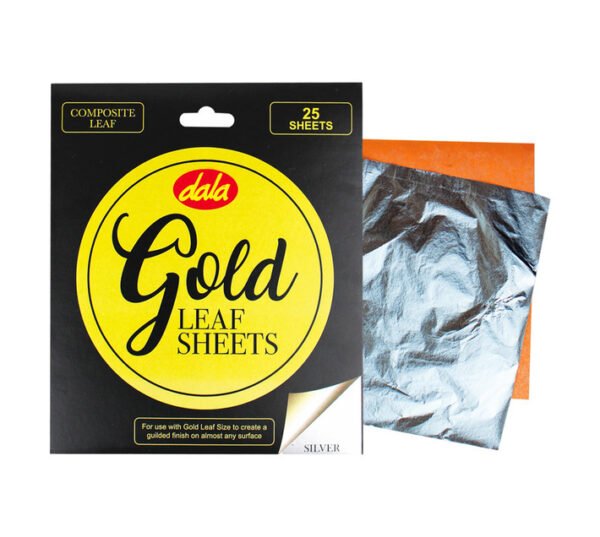 Dala Gold Composite Leaf Sheets Silver 25 Piece â€” Builders Store SA