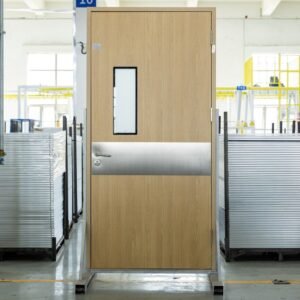 Decorative C3-Coated Wood-Grain Transfer Steel Fire Rated Door for Hotel Corridors Decorative C3-Coated Wood-Grain Transfer Steel Fire Rated Door for Hotel Corridors