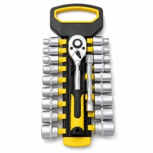 Deep Socket Ratchet Wrench Set Heavy Duty Auto Repair Hand Tool Kit