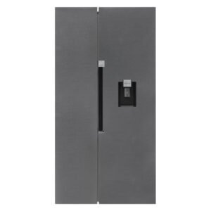 Defy 555 L Freestanding Side by Side Fridge Freezer with Wat â€” Builders Store SA