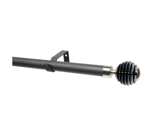 Design House 28PSS3MB Single 28 mm Stacked Pole Set Black 30 Design House 28PSS3MB Single 28 mm Stacked Pole Set Black 30 — Builders Store SA