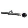 Design House 28PSS3MB Single 28 mm Stacked Pole Set Black 30 Design House 28PSS3MB Single 28 mm Stacked Pole Set Black 30 — Builders Store SA