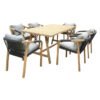 Design House 7 Piece Papua Wooden Dining Set â€” Builders Store SA