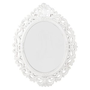 Design House Oval Victorian Mirror White 720 mm â€” Builders Store SA