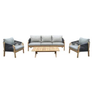Design House Papua Wooden Patio Set 4 Piece 5Seater Outdoor Design House Papua Wooden Patio Set 4 Piece 5Seater Outdoor — Builders Store SA