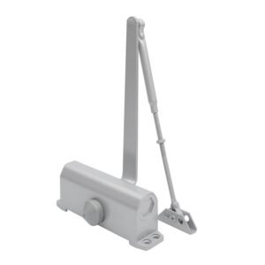 Door Closer Commercial Grade Size 4 Spring Hydraulic Automatic Aluminum Finish Hardware