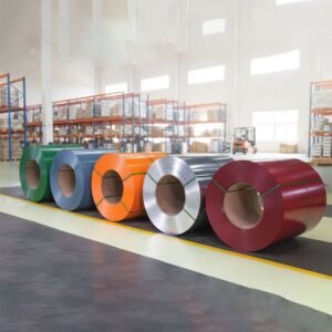 Double Coated Color Painted Metal Roofing Sheet Roll Paint Galvanized 0.6mm PPGI PPGL PVC Laminate Sheet Metal Roofing Rolls Coil