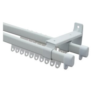 Double Super C Curtain Rail 3000 mm â€” Builders Store SA