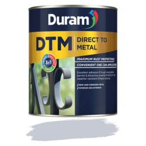 Duram DTM Hammered Paint Metallic Silver 1 L Duram DTM Hammered Paint Metallic Silver 1 L — Builders Store SA