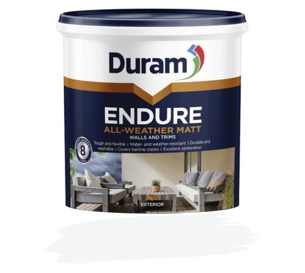 Duram Endure AllWeather Matt Clear Tint Base Paint 1 L â€” Builders Store SA