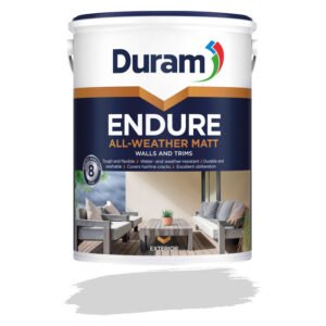 Duram Endure AllWeather Matt Paint White 5 L Duram Endure AllWeather Matt Paint White 5 L — Builders Store SA
