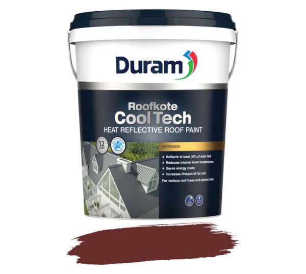 Duram Roofkote Cooltech Paint Burnt Clay 20 L â€” Builders Store SA