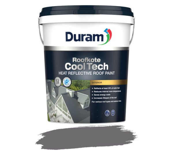 Duram Roofkote Cooltech Paint Volcanic Grey 20 L â€” Builders Store SA