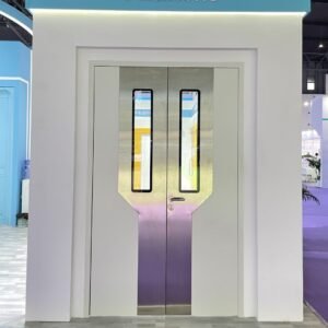 Electric Stainless Steel Double-Sliding Doors for Medical Clean Spaces