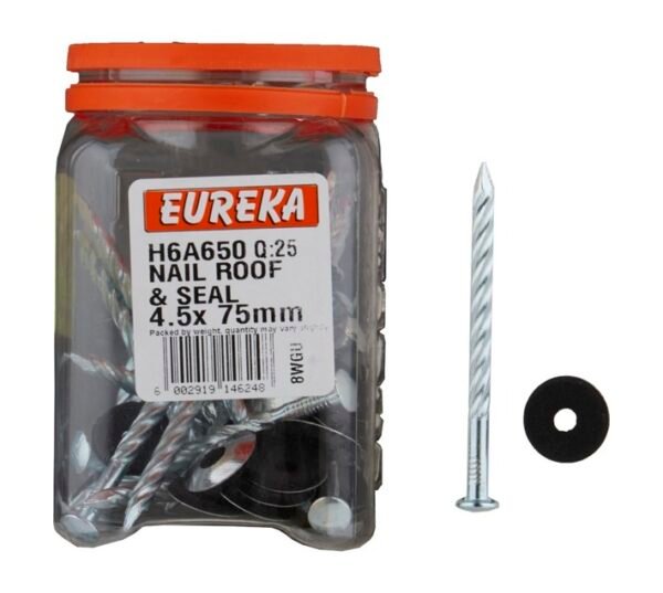 Eureka 25 x Roof and Seal Nails 45 x 75 mm â€” Builders Store SA