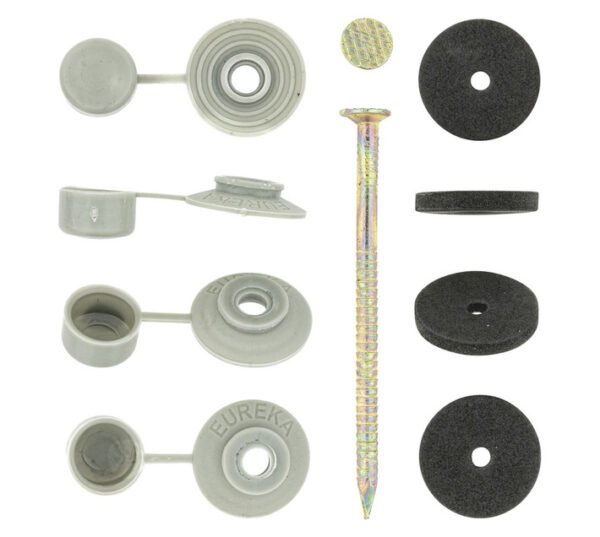 Eureka 50 x Roof Seal Nail and Cap Gold 90 x 5 mm â€” Builders Store SA