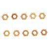 Eureka 6 mm Solid Brass Hex Nut 10 Pack Eureka 6 mm Solid Brass Hex Nut 10 Pack — Builders Store SA