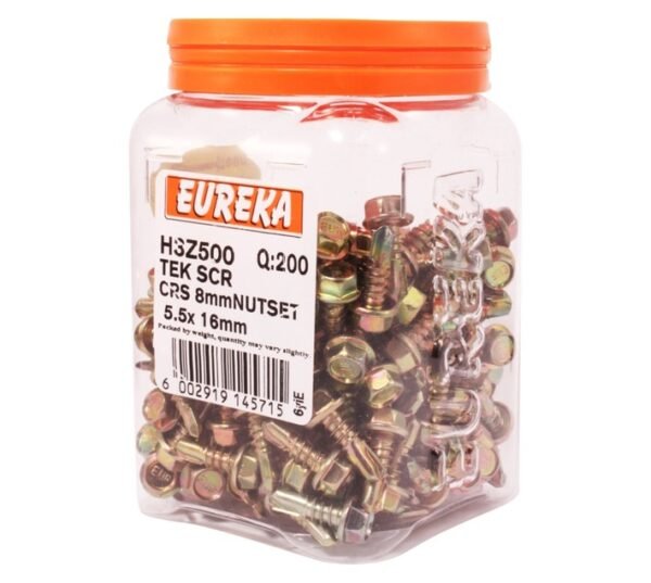 Eureka H3Z500 55 x 16 mm Tek Screw 200 Pack Eureka H3Z500 55 x 16 mm Tek Screw 200 Pack — Builders Store SA
