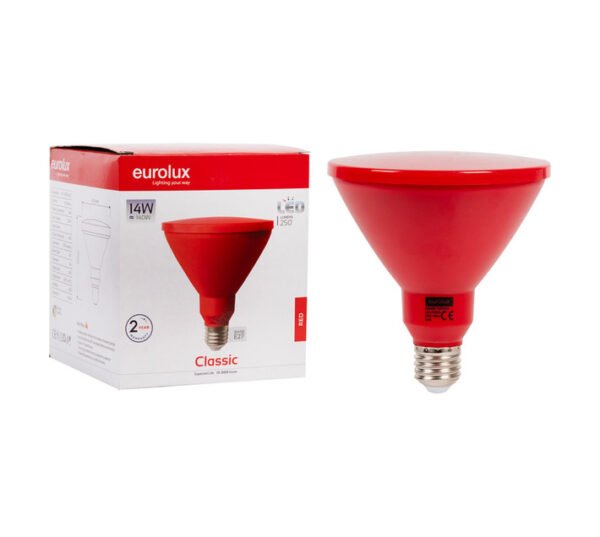 Eurolux G994RD PAR38 LED Red 14 W â€” Builders Store SA