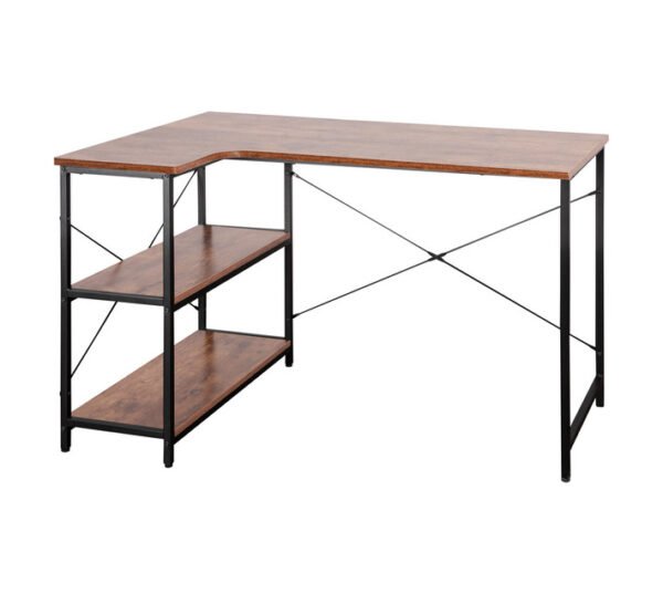 Everfurn Anthony Series LShaped Work Desk Forest Brown 1200 â€” Builders Store SA