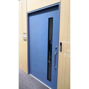 Exterior Fire Resistance Interior Fire Prevention Emergency Exit Single Fan Fire Rated Double Swing Leaf Fireproof Front Main Access Door with Vision Panel Exterior Fire Resistance Interior Fire Prevention Emergency Exit Single Fan Fire Rated Double Swing Leaf Fireproof Front Main Access Door with Vision Panel