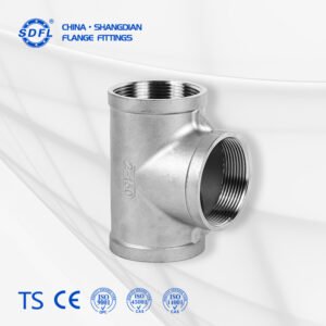 Factory-Direct Stainless Steel Threaded Tee, Custom Size & Pressure Rating Pipe Fitting OEM