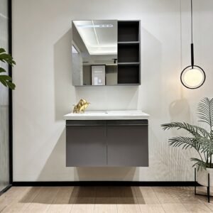 Factory Directly Bathroom Vanity Modern Wall Hung Bathroom Cabinet