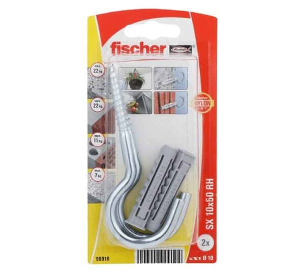 Fischer SX 10 x 50 RH K Nylon Plug and Hook â€” Builders Store SA