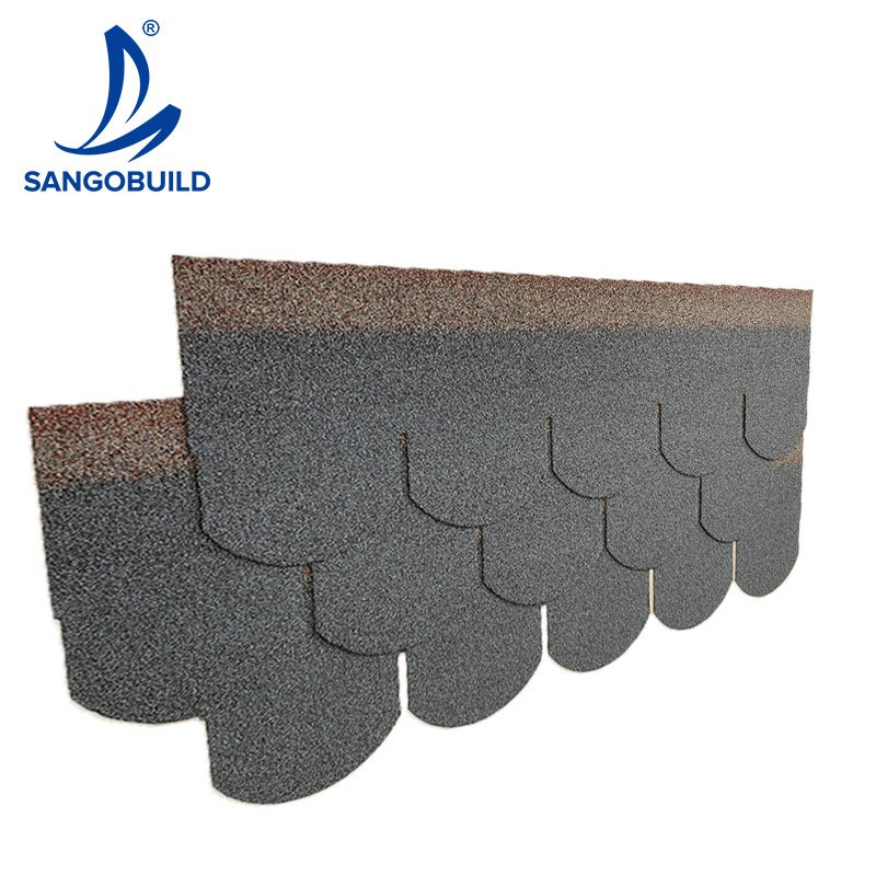 Fish Scale Asphalt Roofing Shingles Cheap Colorful Asphalt R