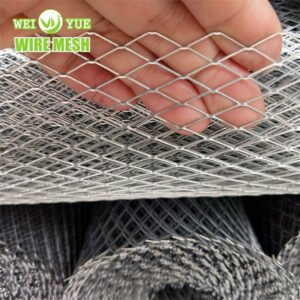 Flattened Diamond Hole Galvanized Expanded Mesh Metal for Footbridges