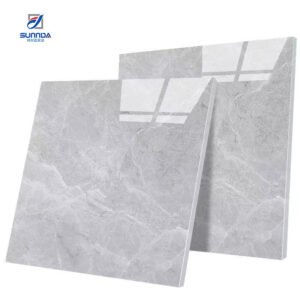 Foshan 600X600mm Excellent Quality Gray Marble Look Glossy Porcelain Indoor Glazed Polished Ceramic Floor Wall Granite Tiles for House Hotel