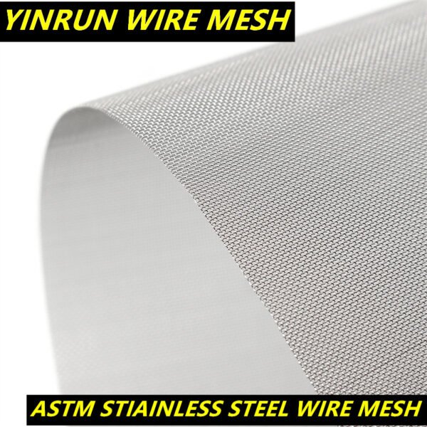 Free Samples Stock ASTM Fine Stainless Steel Wire Mesh Filter Mesh No MOQ Limit