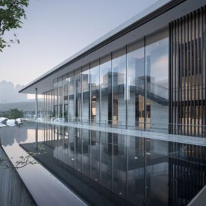 Full Glass Wall Aluminum Aluminium Panels Sustainable Building Design External Curtain Wall