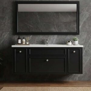 Fully Customized Large Inventory Eco-Friendly Floating Bathroom Storage Cabinet for Resorts
