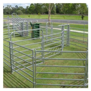 Galvanized Metal Portable Livestock Cattle Pens Cattle Corral Fence Panels Welded Steel Panel Heavy Duty Ranch Farm Animal Fence