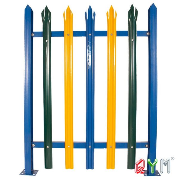 Galvanized Security Palisade Fence Panel Steel Metal Picket Wrought Iron Palisade Garden Fencing