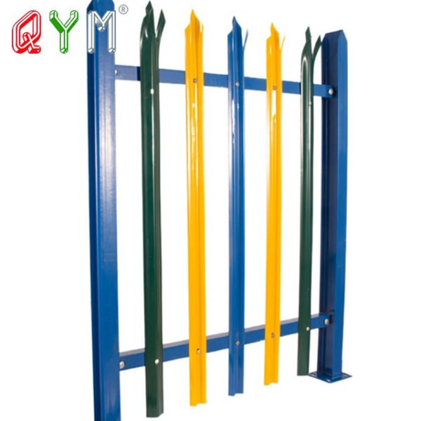 Galvanized Security Palisade Fence Panel Steel Metal Picket Wrought Iron Palisade Garden Fencing