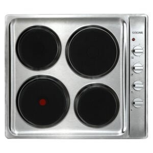 Goldair Builtin 600 mm Electric Hob Stainless Steel GEH 500S â€” Builders Store SA