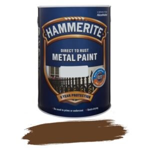 Hammerite Direct to Rust Hammered Metal Paint Brown 5 L Hammerite Direct to Rust Hammered Metal Paint Brown 5 L — Builders Store SA