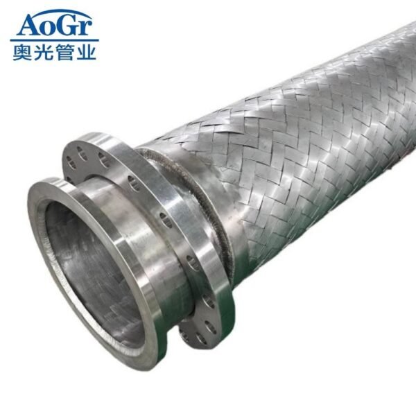 Heavy Duty Stainless Steel Strip Braided 304/321/316L rrugated Flexible Metal Hose with Flange End Heavy Duty Stainless Steel Strip Braided 304/321/316L rrugated Flexible Metal Hose with Flange End
