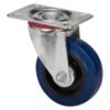 Hillaldam 870074 Super Elastic Fixed Plate Swivel Castor Blu â€” Builders Store SA