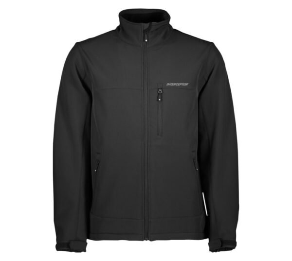 HiTec Interceptor Mens Soft Shell Jacket Black L HiTec Interceptor Mens Soft Shell Jacket Black L — Builders Store SA