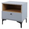 Home and Kitchen 1Drawer Bedside Pedestal Haida Series Grey â€” Builders Store SA