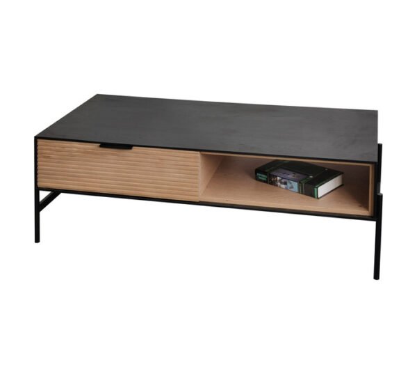Home and Kitchen 1Drawer TV Stand Tunis Series Black and Bro â€” Builders Store SA