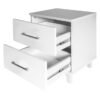 Home and Kitchen 2Drawer Bedside Pedestal Pico Series White â€” Builders Store SA