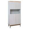 Home and Kitchen Embossed Melamine Storage Cabinet Grey 800 â€” Builders Store SA
