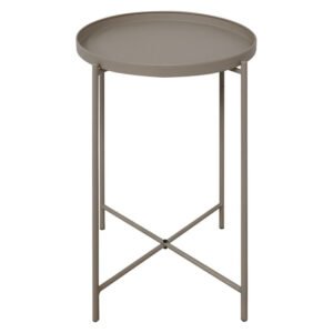 Home and Kitchen Metal Tray Side Table and Pedestal Mushroom â€” Builders Store SA