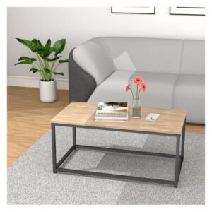 Home and Kitchen Nevis Coffee Table Small Oak and Black 900 â€” Builders Store SA